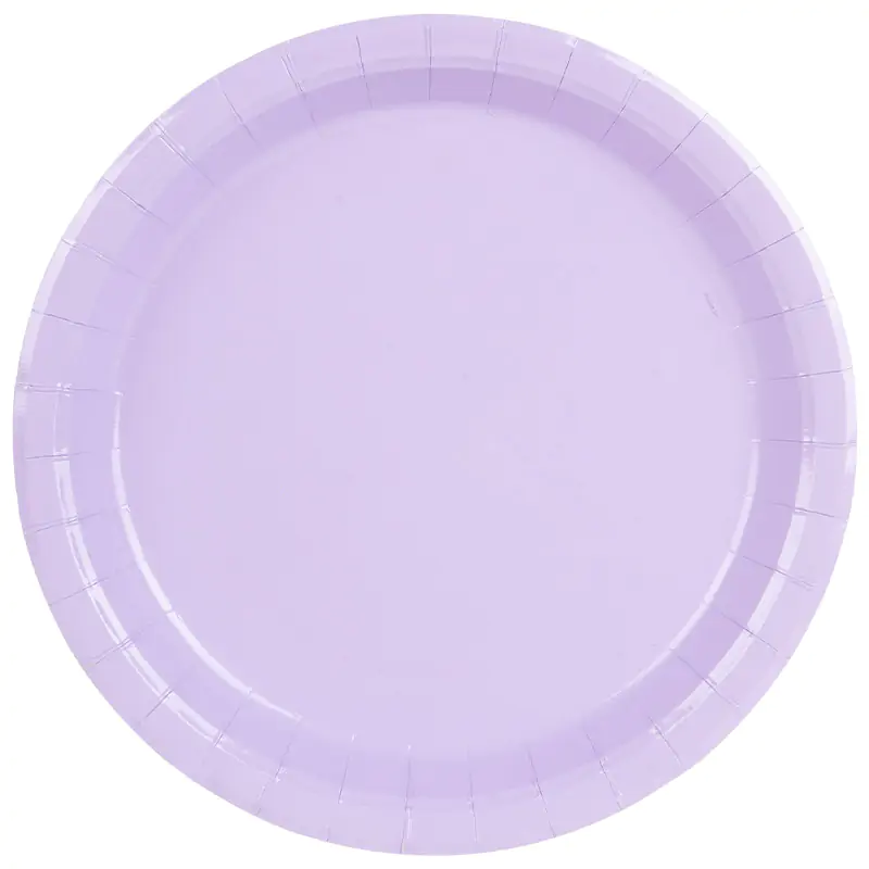 Açık Violet Pastel Kağıt Tabak 8'li